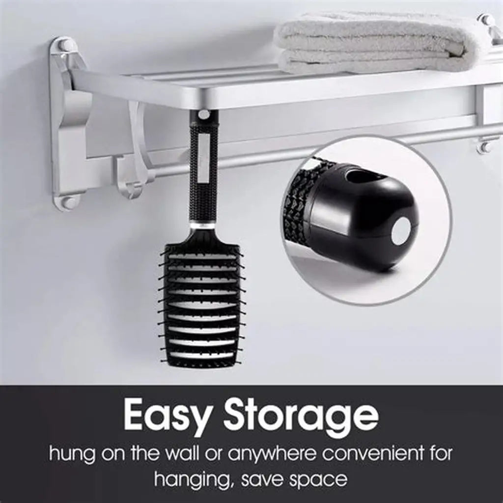 Brosse démêlante professionnelle anti-casse pour cheveux doux et sans nœuds
