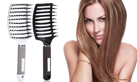 Brosse démêlante professionnelle anti-casse pour cheveux doux et sans nœuds
